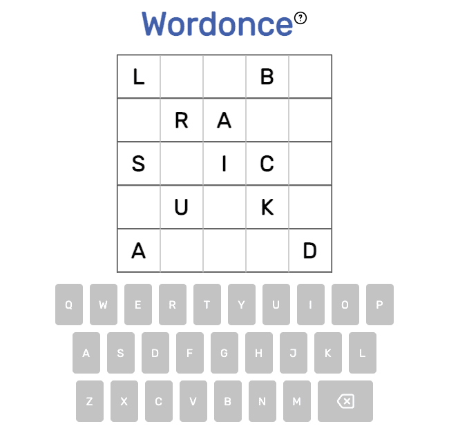 Wordonce Game